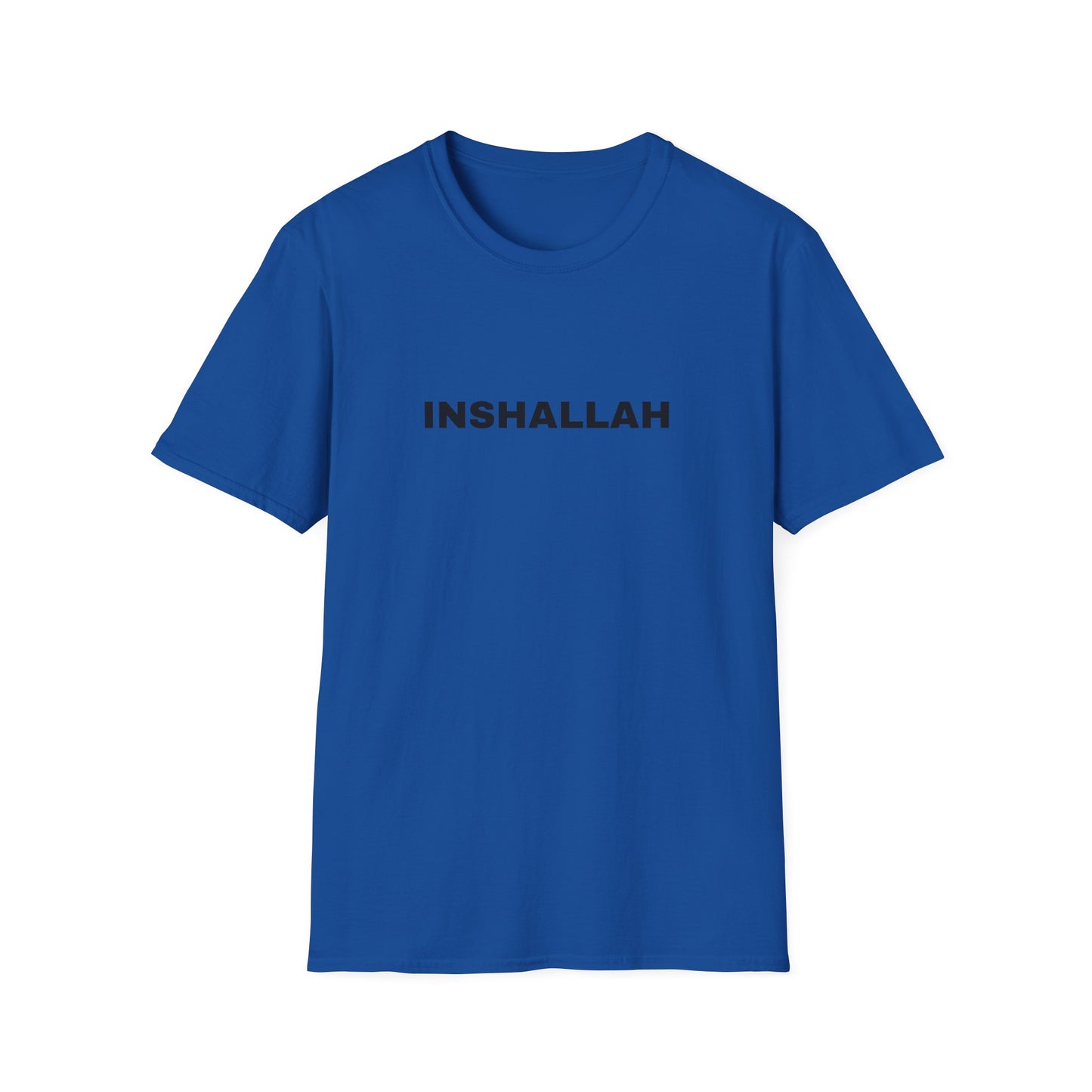 Inshallah Unisex Softstyle T-Shirt - Inspirational Tee, Everyday Wear, Gift for Friends, Motivational Quote Shirt, Stylish Statement Top