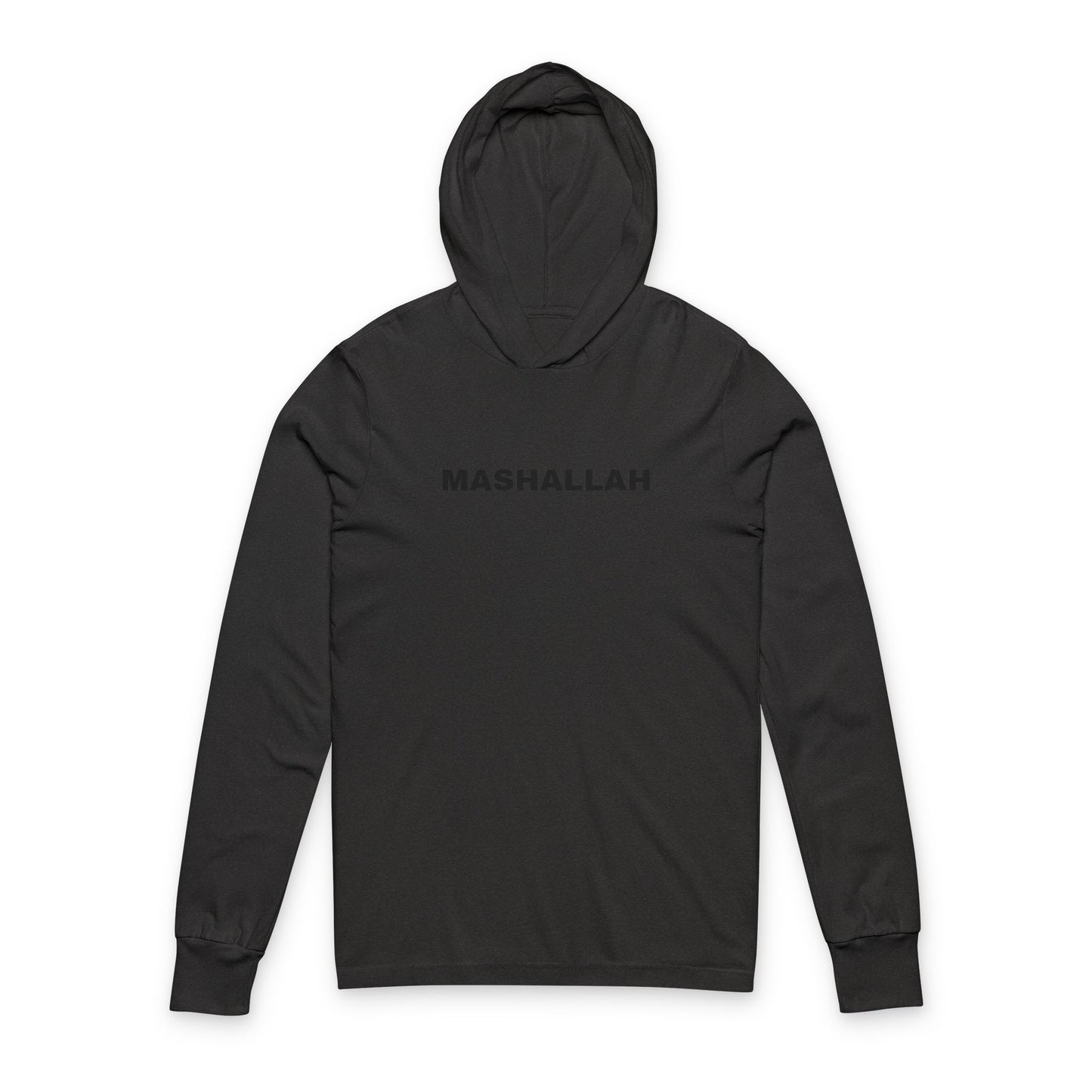 Unisex Hooded Long Sleeve Tee - 'MASHALLAH' Design, Perfect for Casual Wear, Gifting, Eid Celebrations, Everyday Comfort, Muslim Apparel