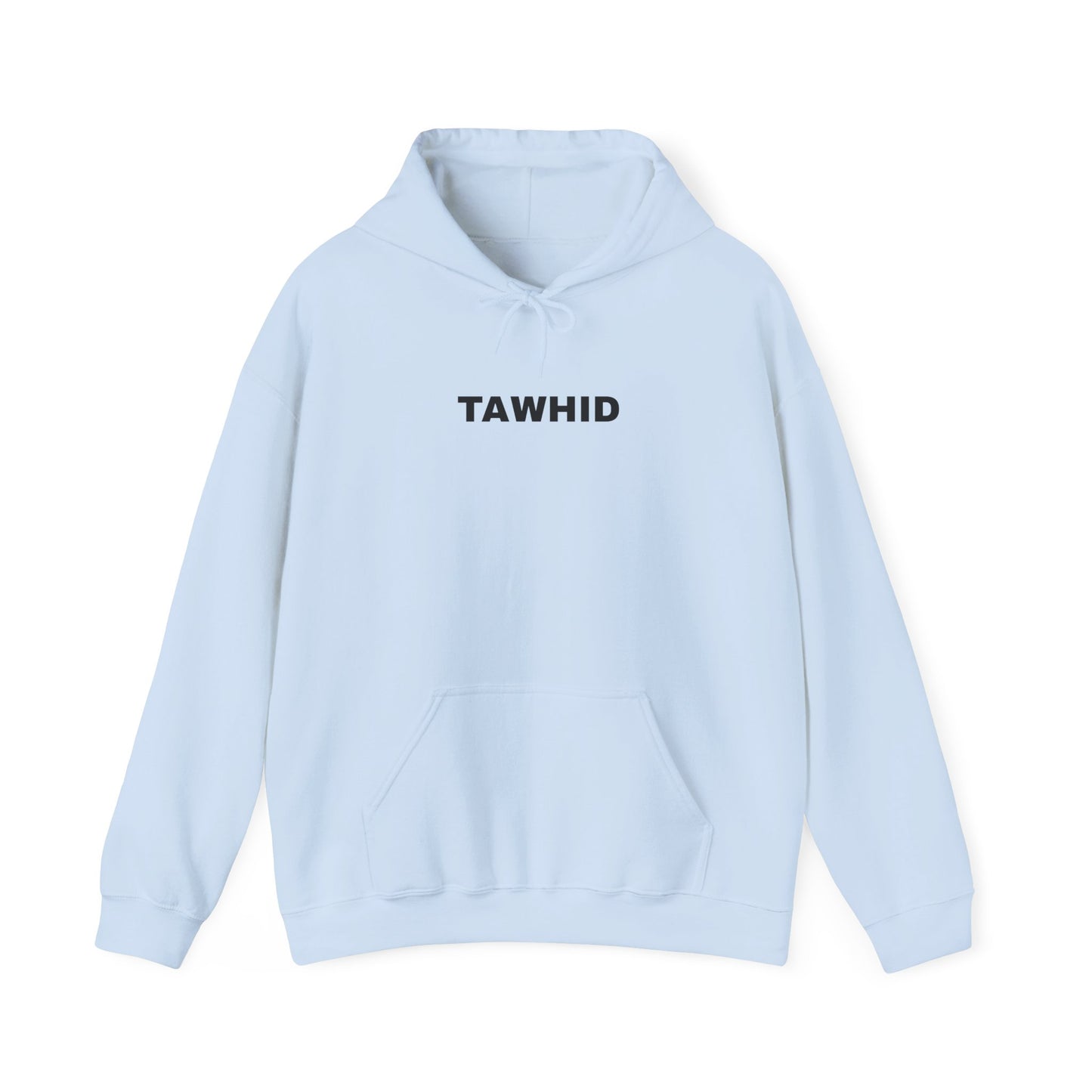 Unisex Hooded Sweatshirt with 'TAWHID' Design - Casual Wear, Gift Idea, Cozy Hoodie, Everyday Fashion, Streetwear Apparel