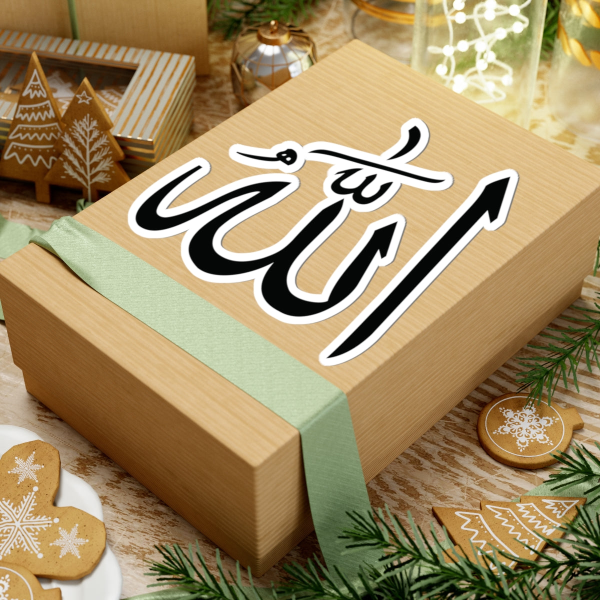 Allah Kiss-Cut Stickers for Faith, Spiritual Decor, Islamic Gifts, Laptop Decals, Car Stickers