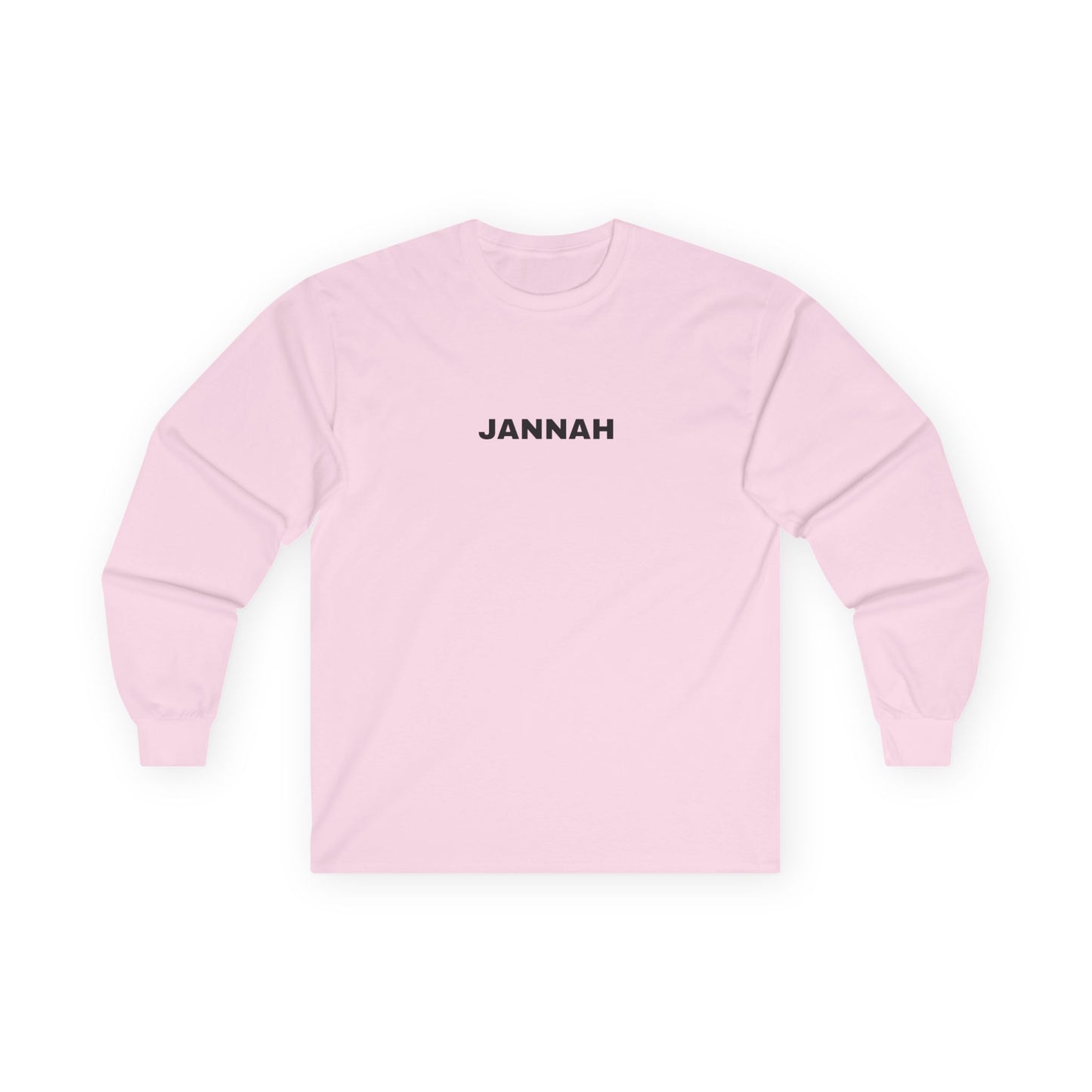 Jannah Long Sleeve Tee, Faith-Based Top, Casual Everyday Wear, Gift for Friends, Unisex Shirt, Spiritual Apparel, Cozy Layer