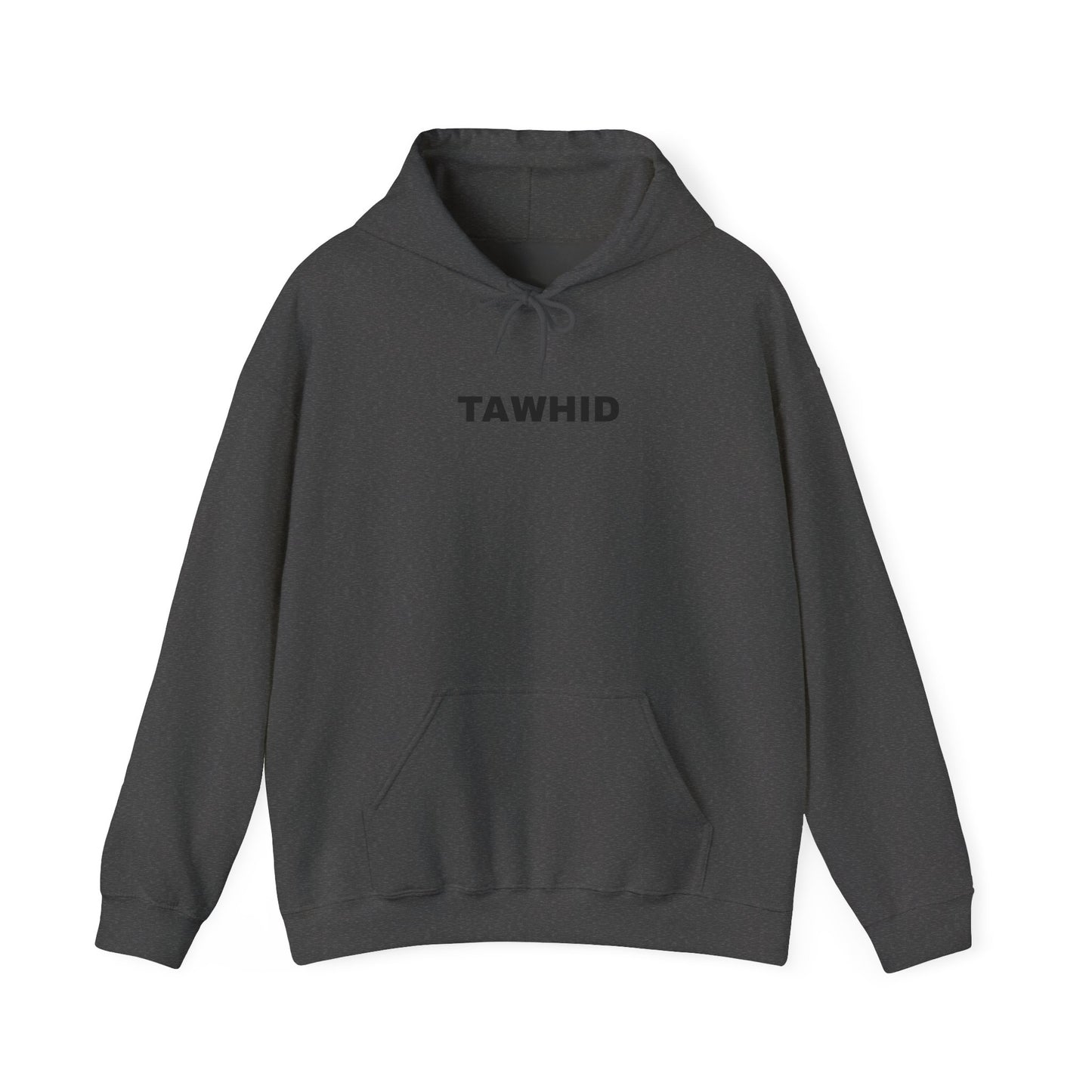 Unisex Hooded Sweatshirt with 'TAWHID' Design - Casual Wear, Gift Idea, Cozy Hoodie, Everyday Fashion, Streetwear Apparel