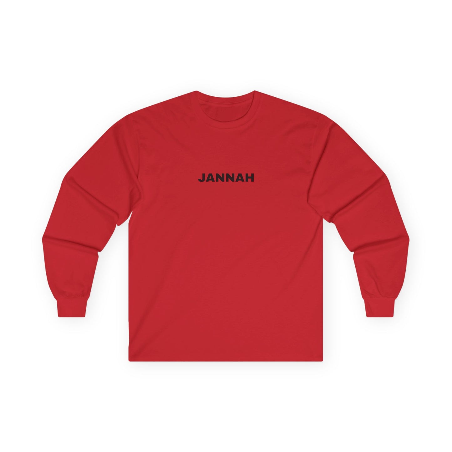 Jannah Long Sleeve Tee, Faith-Based Top, Casual Everyday Wear, Gift for Friends, Unisex Shirt, Spiritual Apparel, Cozy Layer