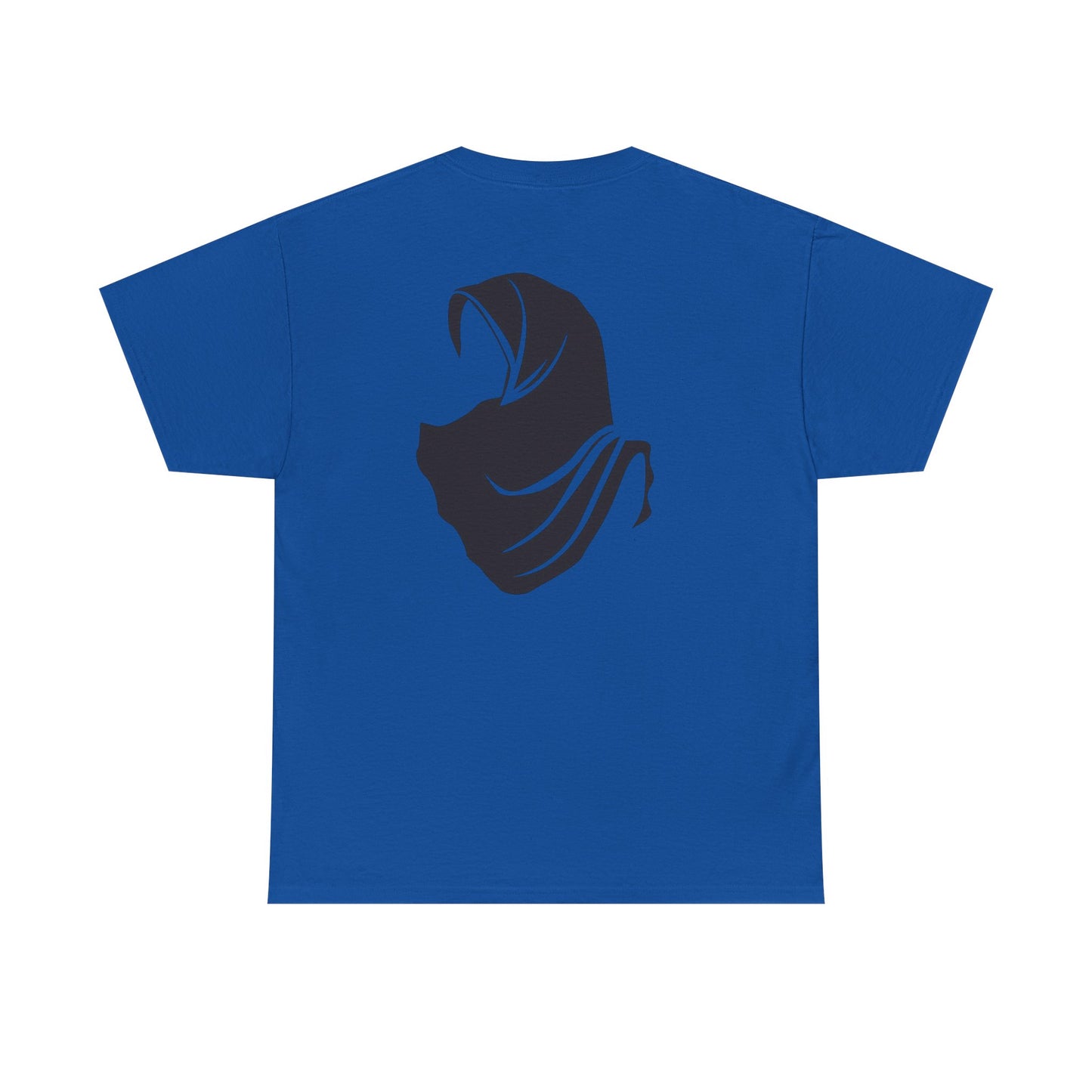 Unisex Heavy Cotton Tee with Artistic Hijab Design, Comfortable Everyday Wear, Gift for Her, Casual Tee, Modest Fashion Top