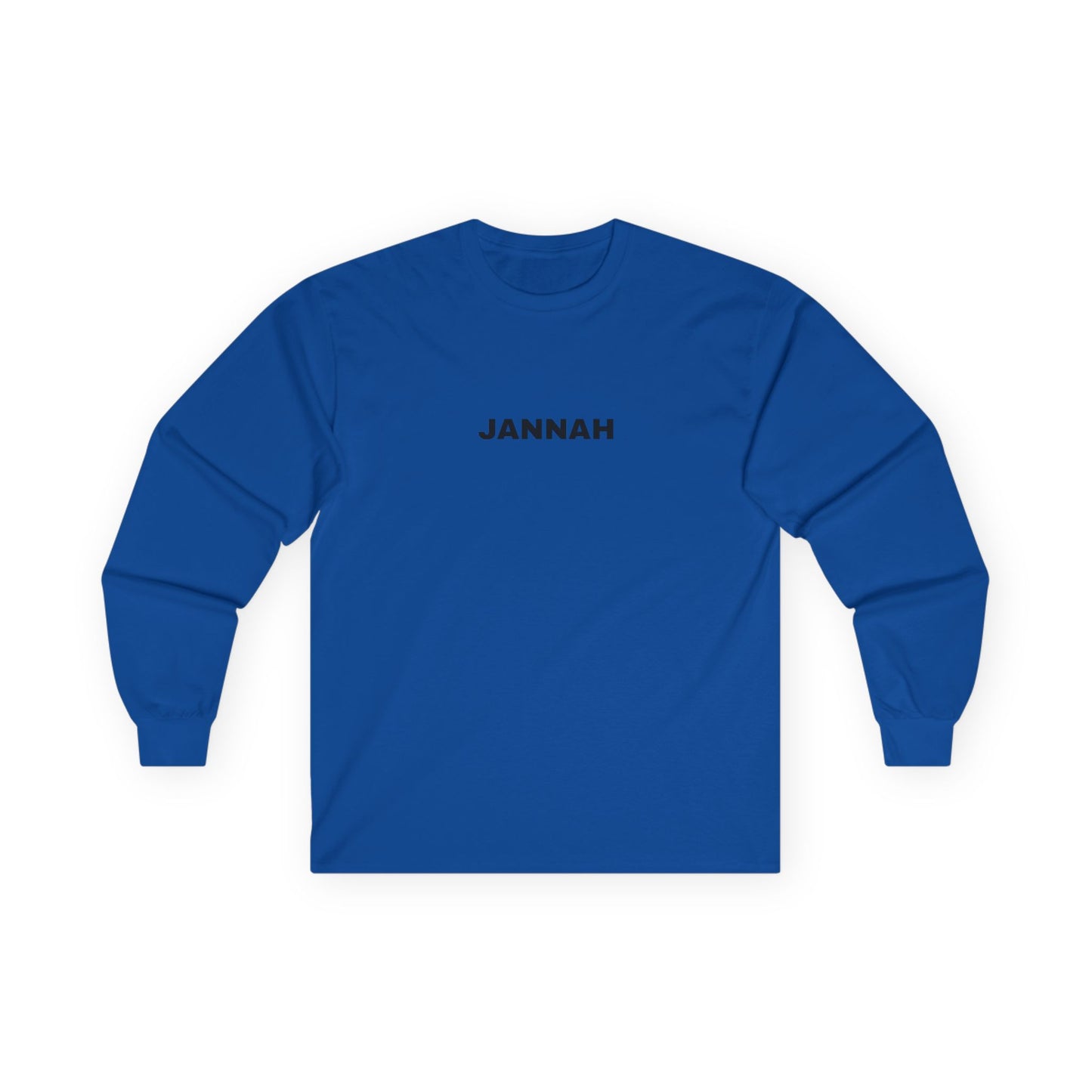 Jannah Long Sleeve Tee, Faith-Based Top, Casual Everyday Wear, Gift for Friends, Unisex Shirt, Spiritual Apparel, Cozy Layer