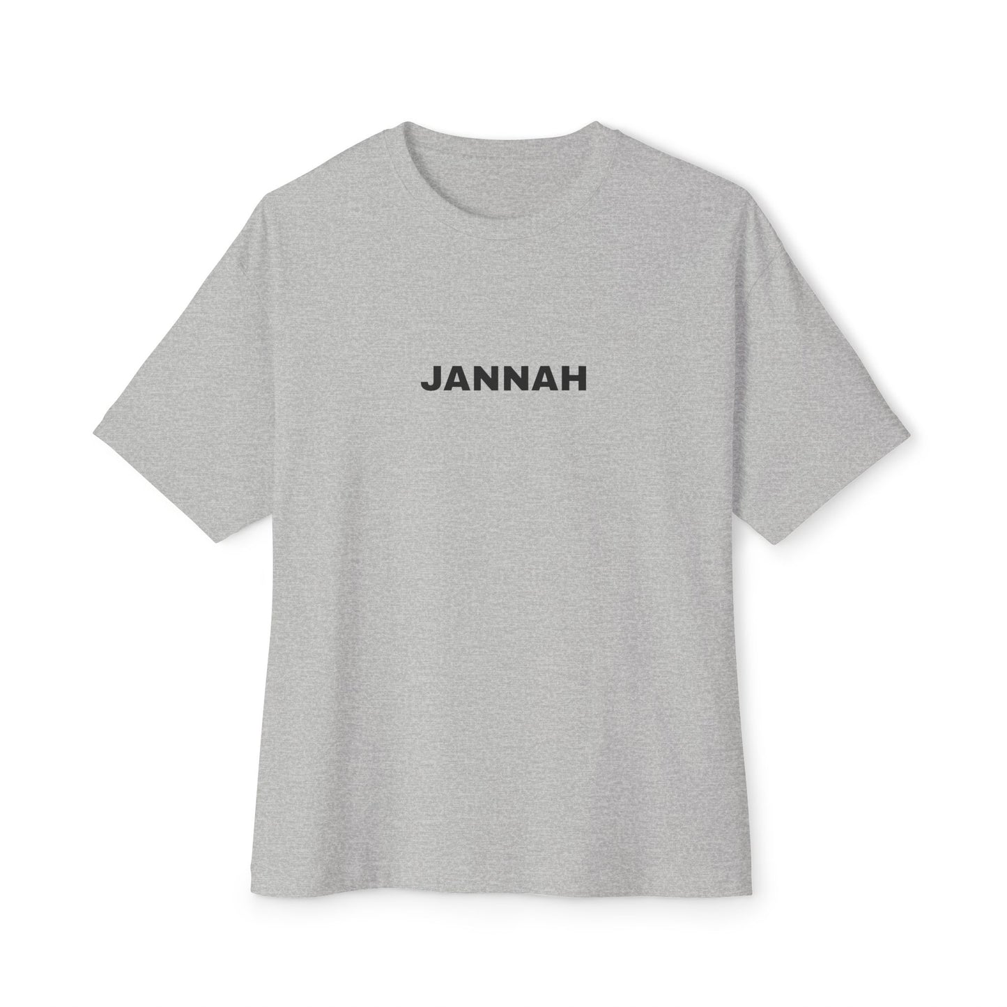 Jannah Oversized Boxy Tee - Unisex Stylish Shirt, Casual Wear, Gift for Friends, Everyday Comfort, Trendy Streetwear