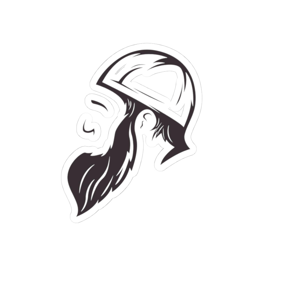Bearded Man Kiss-Cut Stickers | Cool Stickers for Laptops, Water Bottles, Gifts for Beardsmen, Outdoor Vibes, Beard Lovers Decoration
