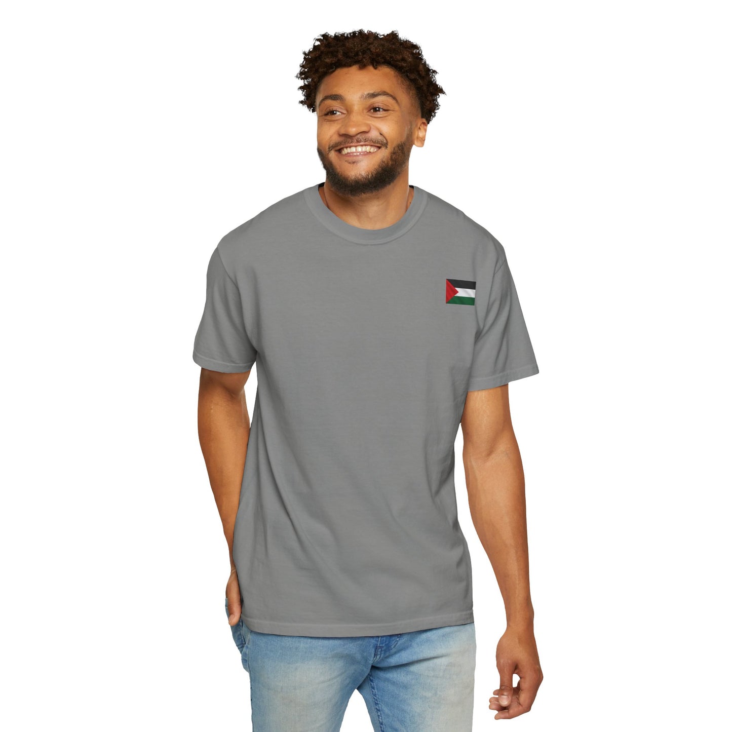 Free Palestine Unisex Garment-Dyed T-shirt, Political Statement Tee, Social Justice Apparel, Activism Shirt, Casual Wear
