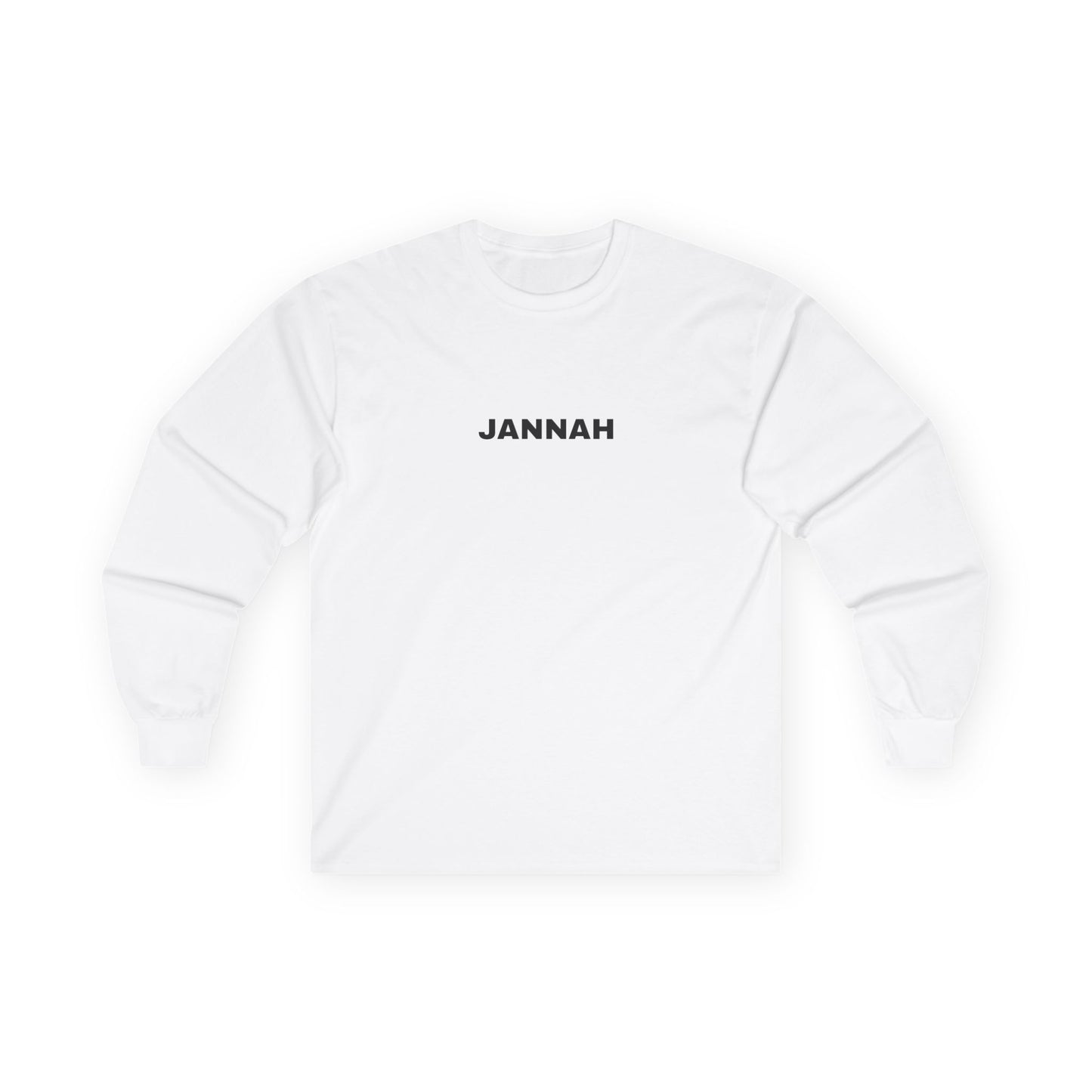 Jannah Long Sleeve Tee, Faith-Based Top, Casual Everyday Wear, Gift for Friends, Unisex Shirt, Spiritual Apparel, Cozy Layer