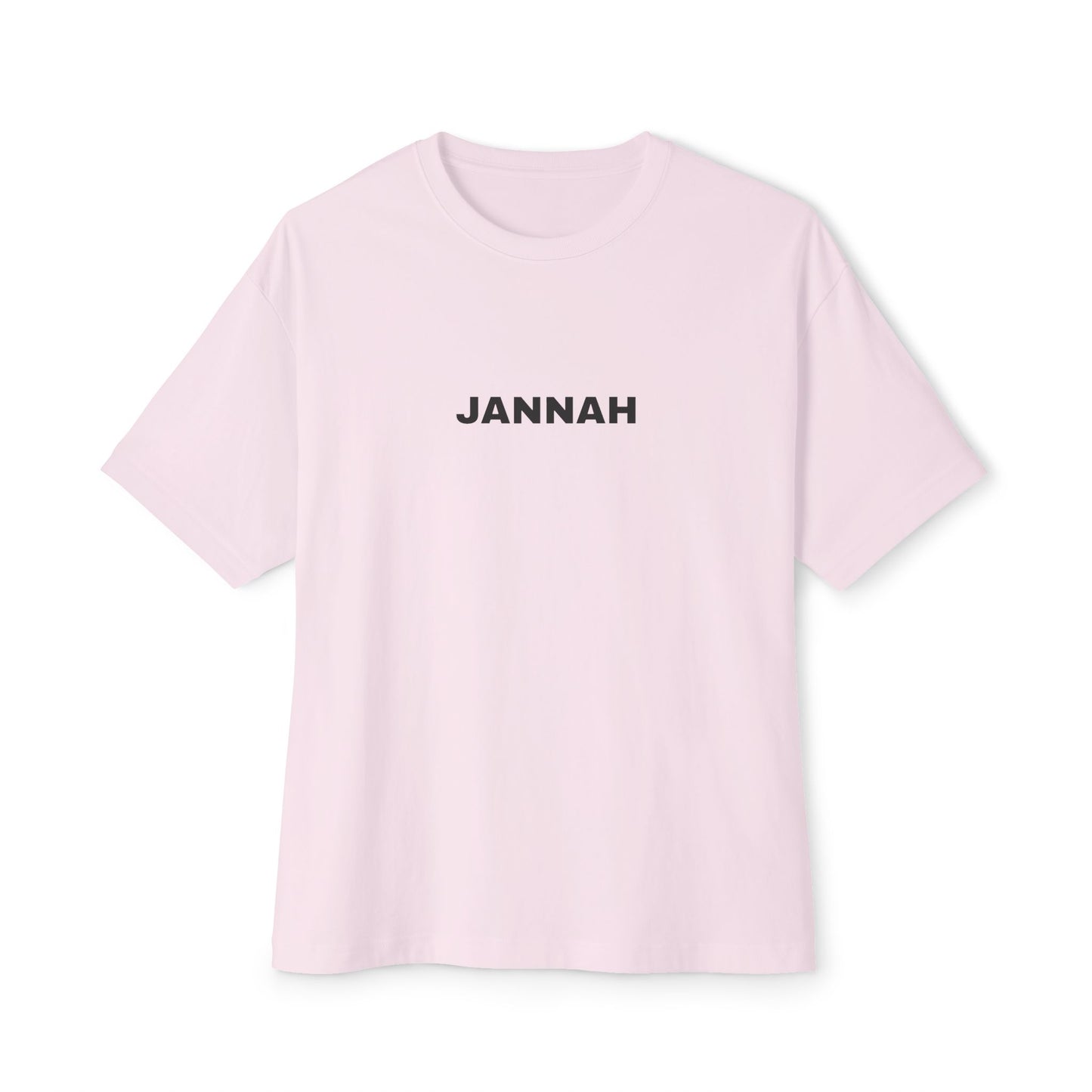 Jannah Oversized Boxy Tee - Unisex Stylish Shirt, Casual Wear, Gift for Friends, Everyday Comfort, Trendy Streetwear
