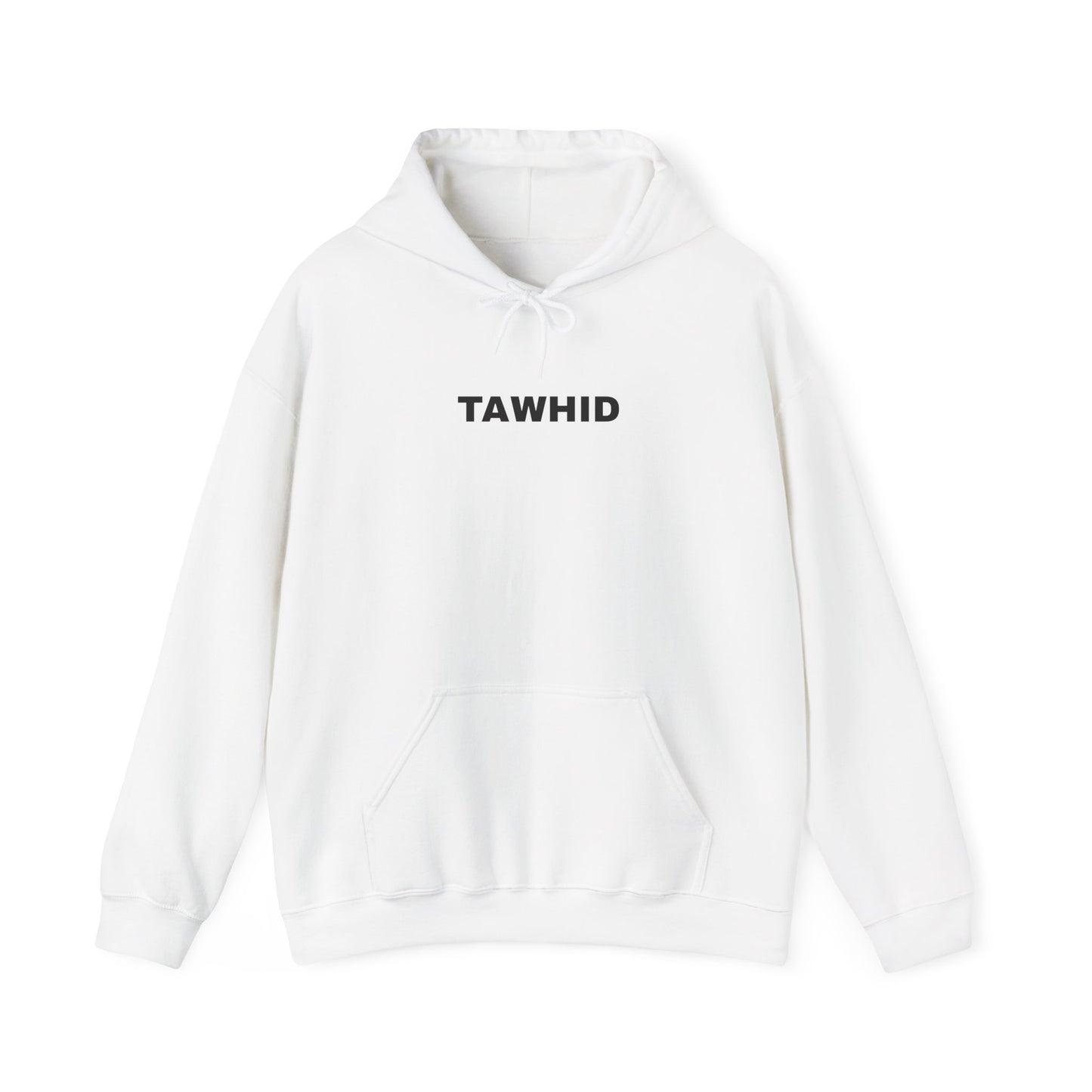 Unisex Hooded Sweatshirt with 'TAWHID' Design - Casual Wear, Gift Idea, Cozy Hoodie, Everyday Fashion, Streetwear Apparel