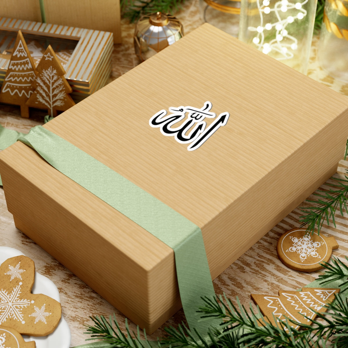 Allah Kiss-Cut Stickers for Faith, Spiritual Decor, Islamic Gifts, Laptop Decals, Car Stickers