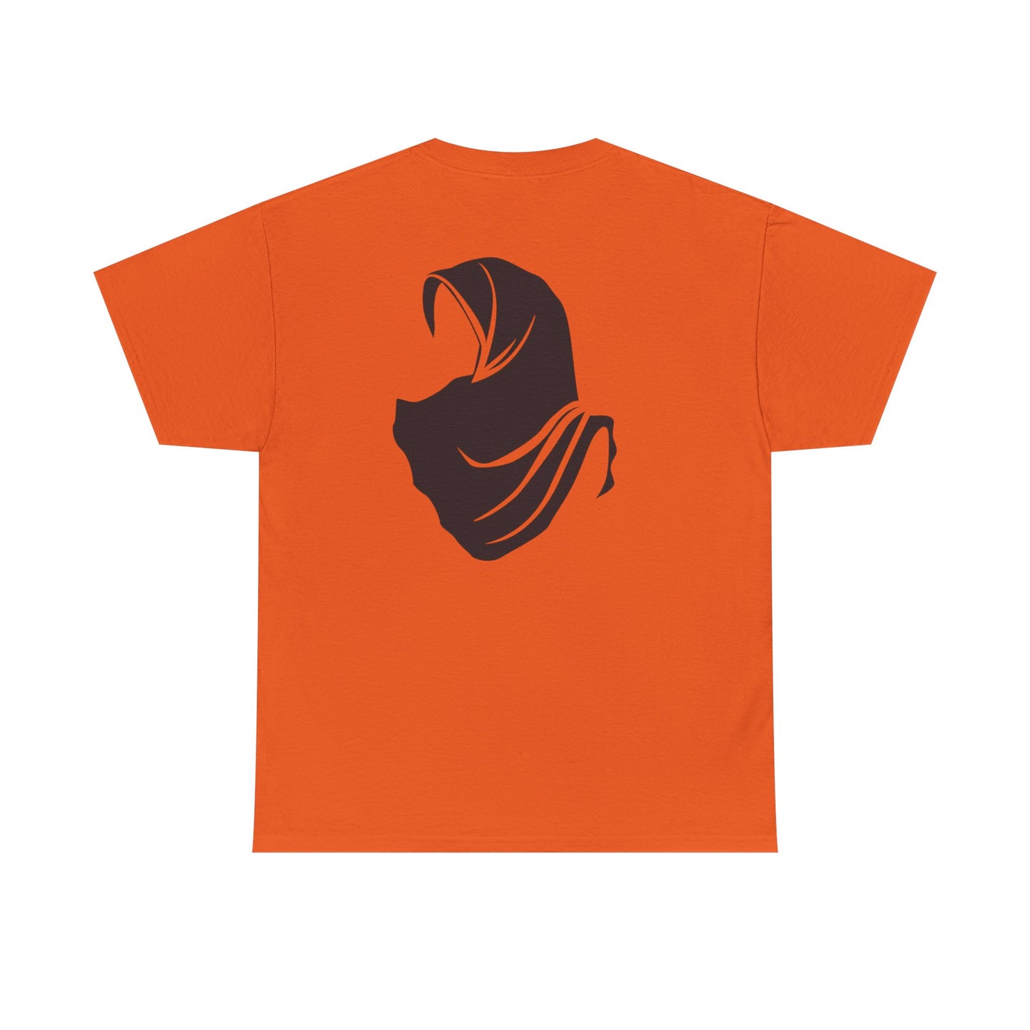 Unisex Heavy Cotton Tee with Artistic Hijab Design, Comfortable Everyday Wear, Gift for Her, Casual Tee, Modest Fashion Top