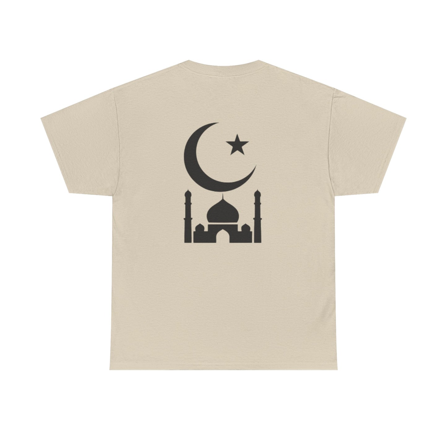 Islamic-Inspired Unisex Cotton Tee, Casual Wear, Eid Gift, Cultural Celebration, Street Style, Mosque Design