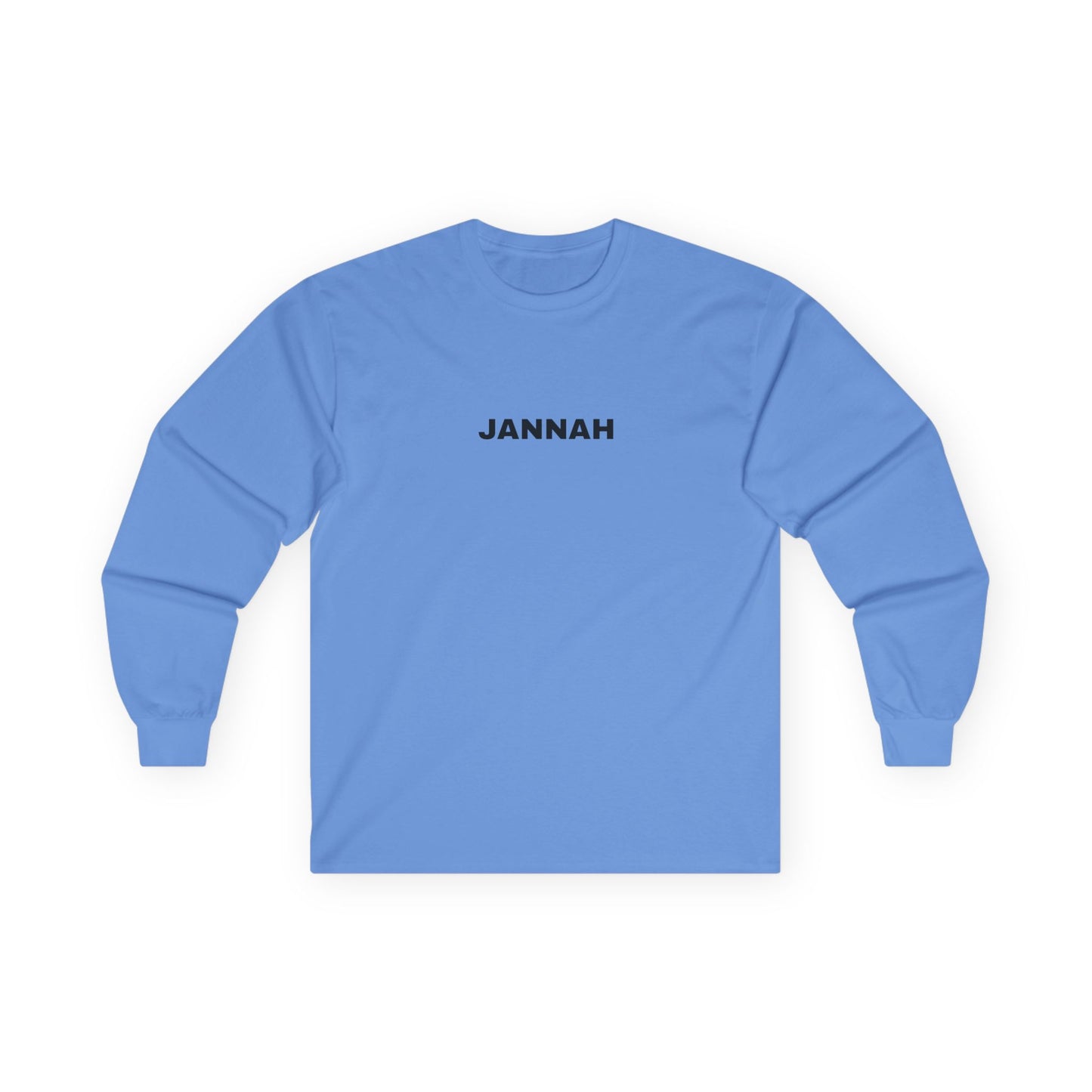 Jannah Long Sleeve Tee, Faith-Based Top, Casual Everyday Wear, Gift for Friends, Unisex Shirt, Spiritual Apparel, Cozy Layer