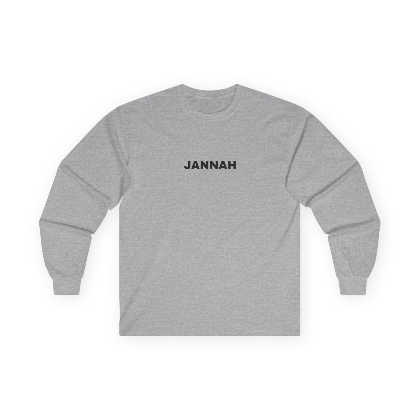 Jannah Long Sleeve Tee, Faith-Based Top, Casual Everyday Wear, Gift for Friends, Unisex Shirt, Spiritual Apparel, Cozy Layer