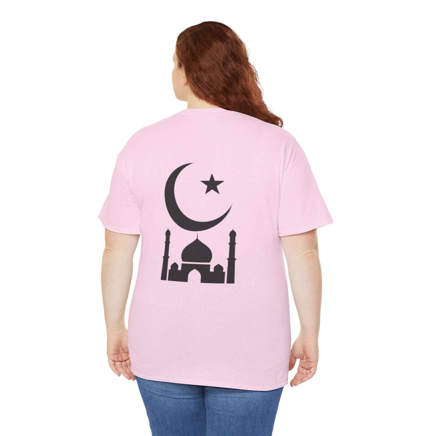 Islamic-Inspired Unisex Cotton Tee, Casual Wear, Eid Gift, Cultural Celebration, Street Style, Mosque Design