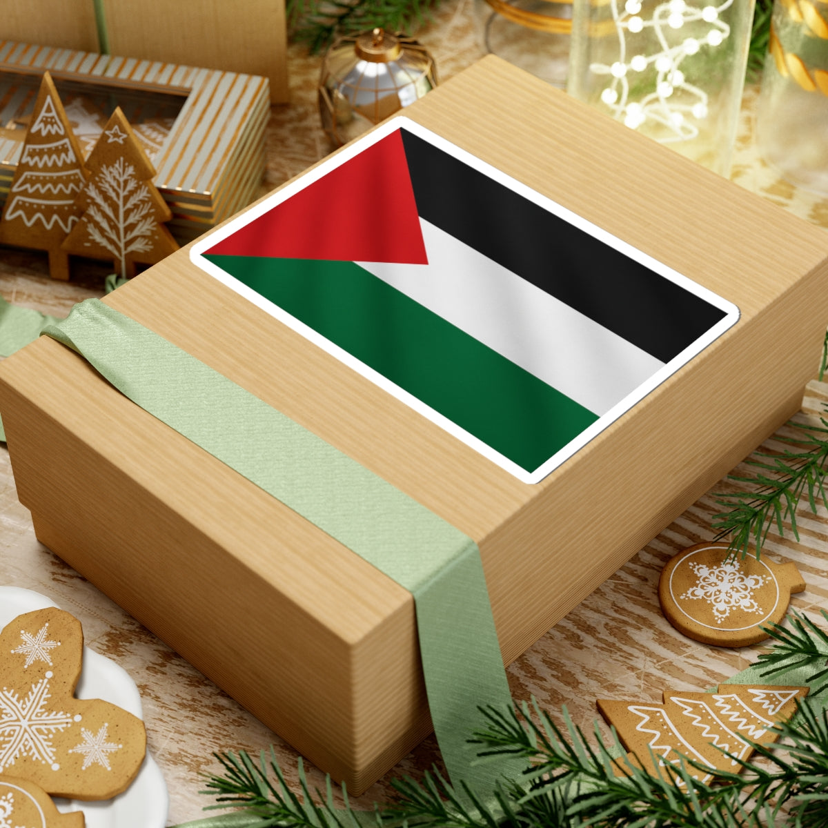 Palestinian Flag Kiss-Cut Stickers | Support Palestine, Vinyl Decal for Laptops, Water Bottles, Car Bumper, Gifts