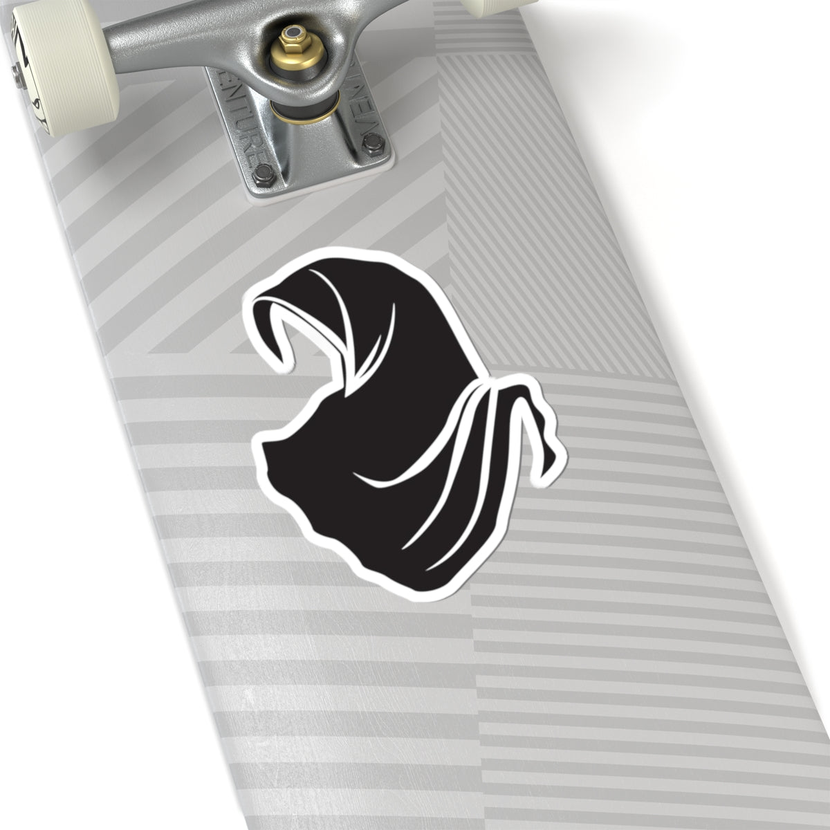 Elegant Hooded Cloak Kiss-Cut Stickers, Laptop Decals, Vinyl Art, Gift for Hooded Garb Lovers, Stylish Sticker for Holidays
