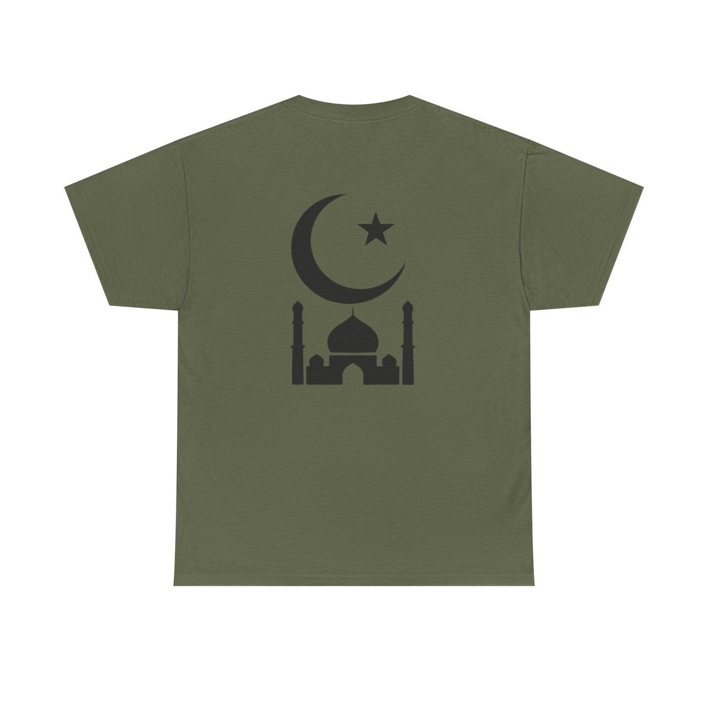 Islamic-Inspired Unisex Cotton Tee, Casual Wear, Eid Gift, Cultural Celebration, Street Style, Mosque Design