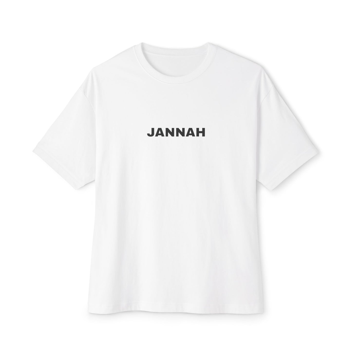 Jannah Oversized Boxy Tee - Unisex Stylish Shirt, Casual Wear, Gift for Friends, Everyday Comfort, Trendy Streetwear