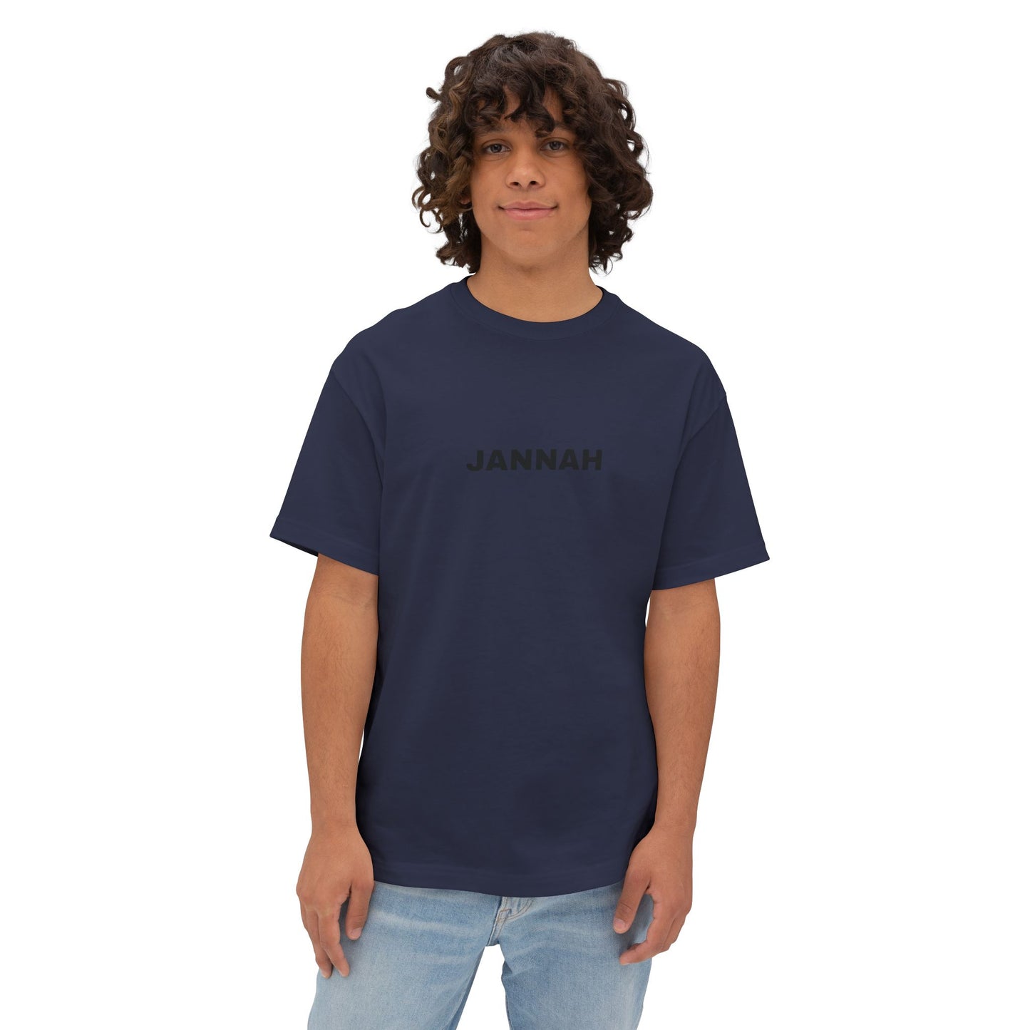 Jannah Oversized Boxy Tee - Unisex Stylish Shirt, Casual Wear, Gift for Friends, Everyday Comfort, Trendy Streetwear
