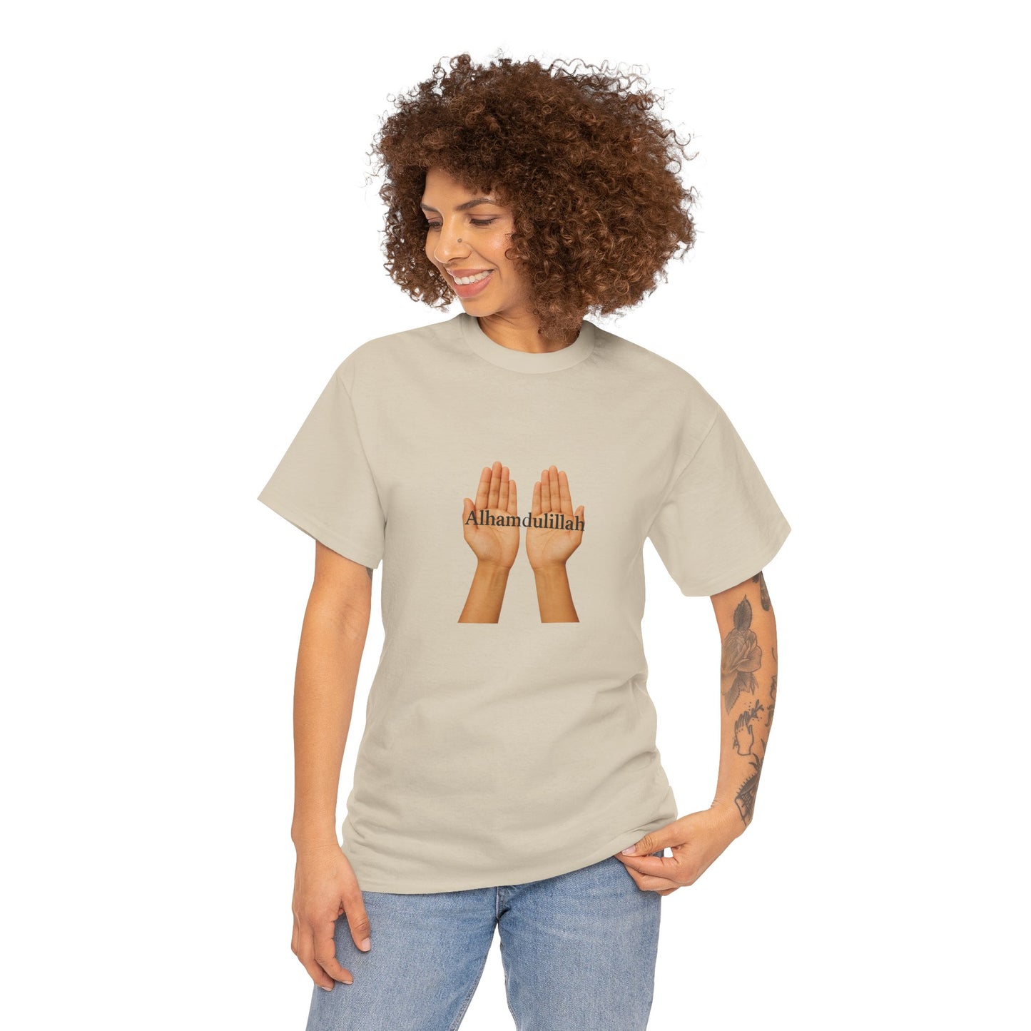 Spiritual Hands T-Shirt, Unisex Tee for Meditation, Mindfulness Gift, Self-Care Apparel, Casual Wear, Affirmation Shirt