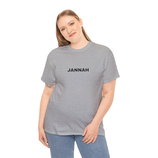 Stylish Jannah Unisex Cotton Tee - Perfect for Everyday Wear, Gift for Friends, Casual Outings, Spiritual Celebrations, Comfortable & Trendy