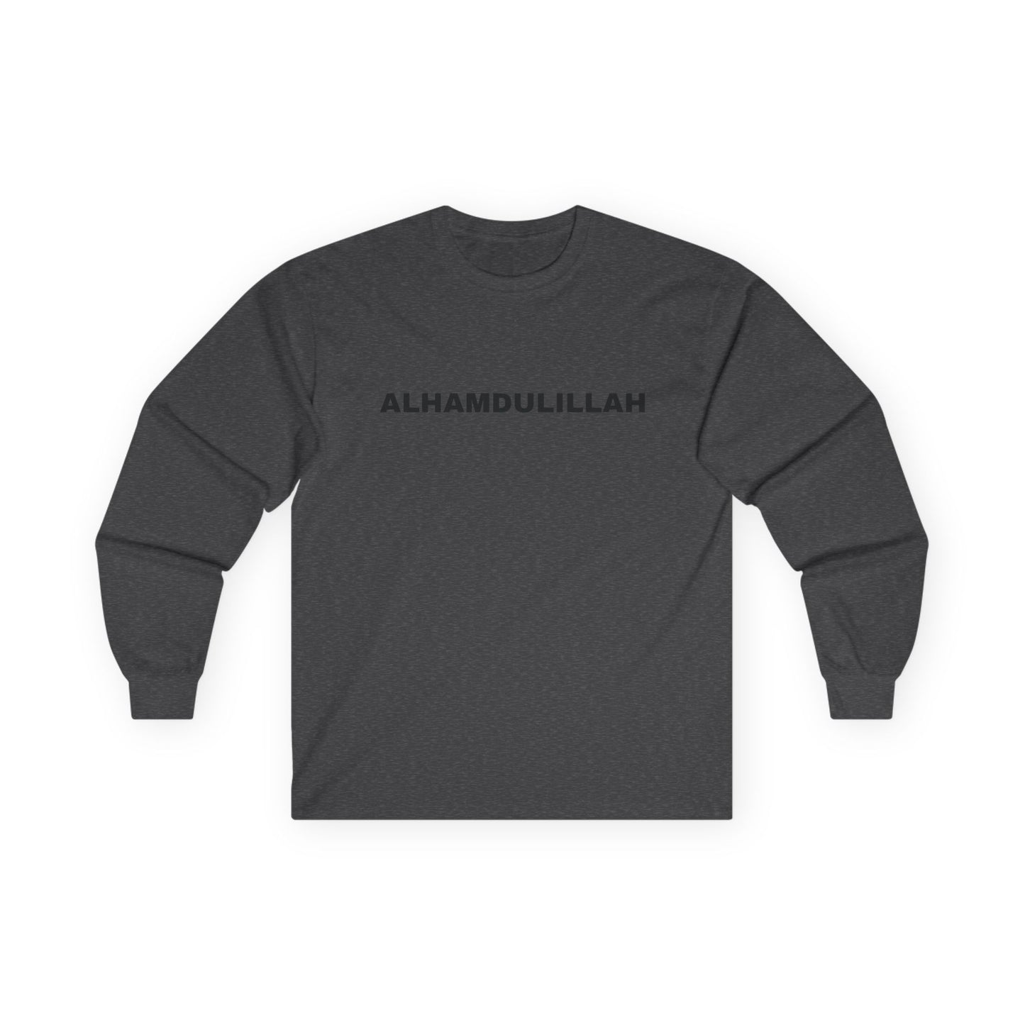 Alhamdulillah Long Sleeve Tee, Comfortable Cotton Top, Islamic Apparel, Gift for Muslims, Casual Wear, Everyday Style