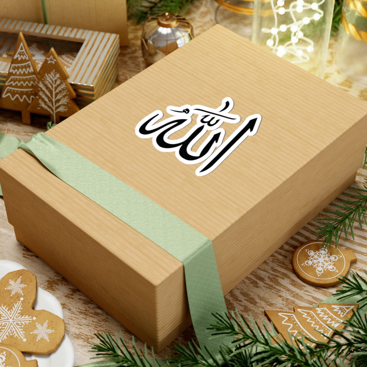 Allah Kiss-Cut Stickers for Faith, Spiritual Decor, Islamic Gifts, Laptop Decals, Car Stickers