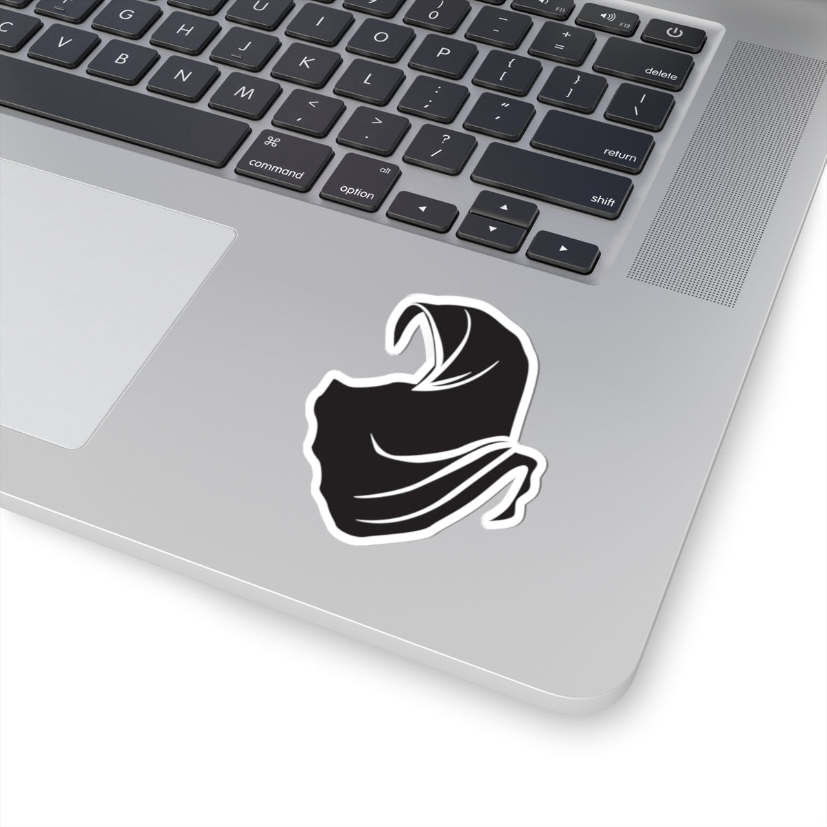 Elegant Hooded Cloak Kiss-Cut Stickers, Laptop Decals, Vinyl Art, Gift for Hooded Garb Lovers, Stylish Sticker for Holidays