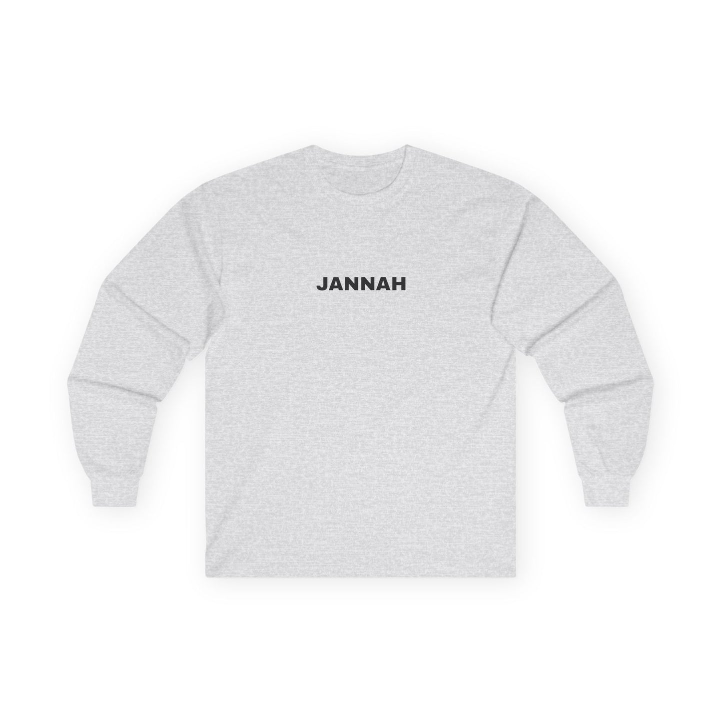 Jannah Long Sleeve Tee, Faith-Based Top, Casual Everyday Wear, Gift for Friends, Unisex Shirt, Spiritual Apparel, Cozy Layer