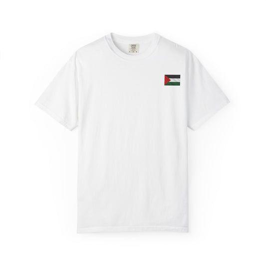 Free Palestine Unisex Garment-Dyed T-shirt, Political Statement Tee, Social Justice Apparel, Activism Shirt, Casual Wear
