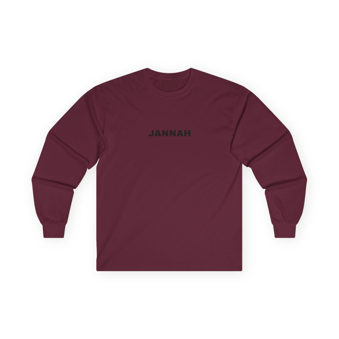 Jannah Long Sleeve Tee, Faith-Based Top, Casual Everyday Wear, Gift for Friends, Unisex Shirt, Spiritual Apparel, Cozy Layer