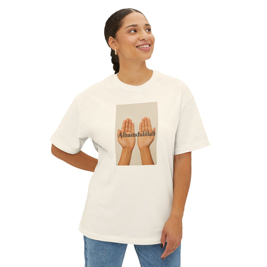 Grateful Hands Oversized Tee, Inspirational Fashion, Casual Streetwear, Everyday Comfort Wear