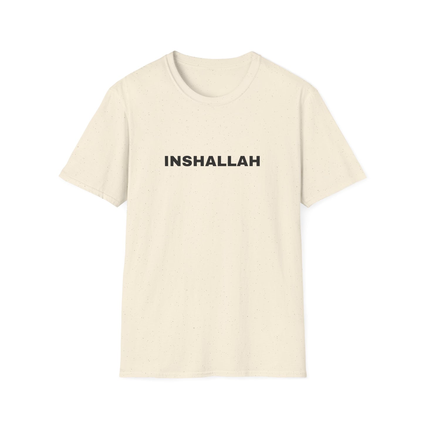 Inshallah Unisex Softstyle T-Shirt - Inspirational Tee, Everyday Wear, Gift for Friends, Motivational Quote Shirt, Stylish Statement Top