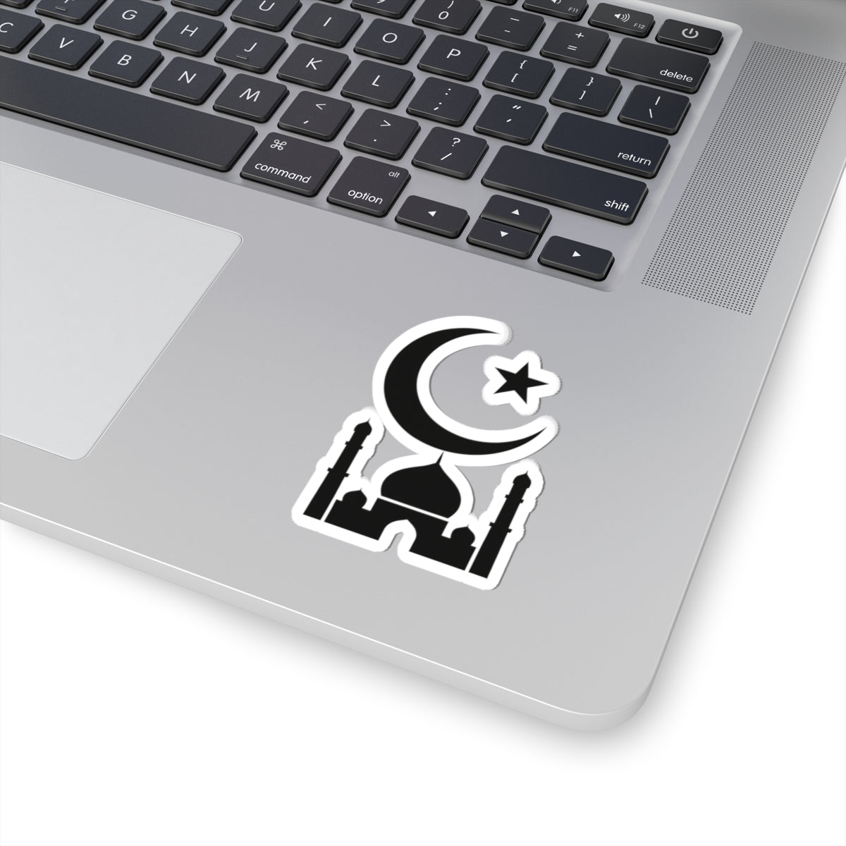 Moon & Star Mosque Kiss-Cut Stickers | Islamic Decor, Laptop Stickers, Eid Gift, Spiritual Aesthetic, Faith-Based Art
