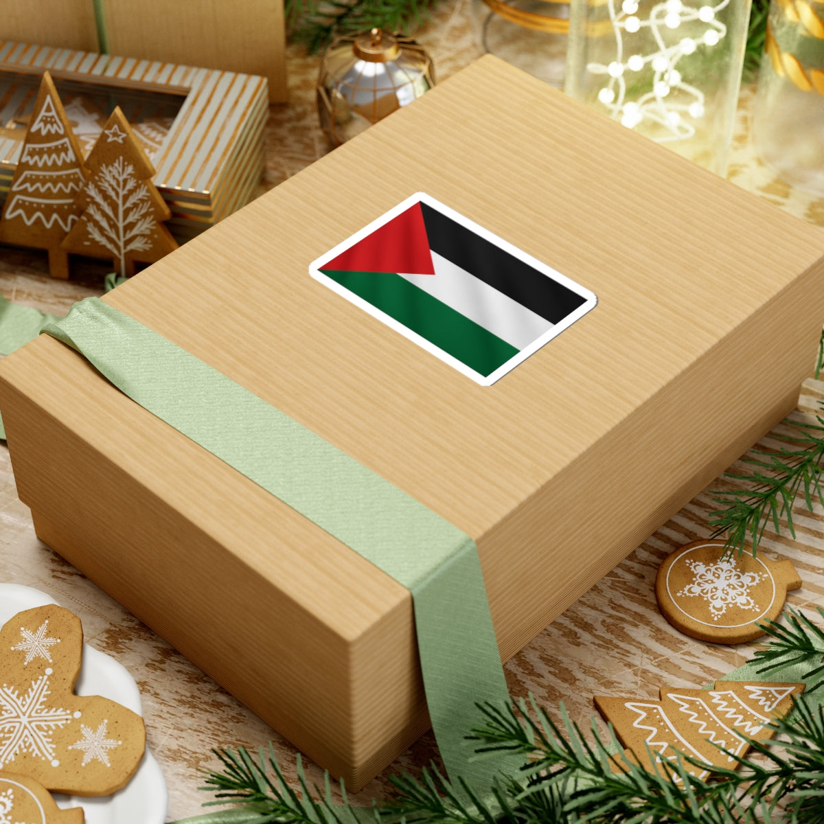 Palestinian Flag Kiss-Cut Stickers | Support Palestine, Vinyl Decal for Laptops, Water Bottles, Car Bumper, Gifts