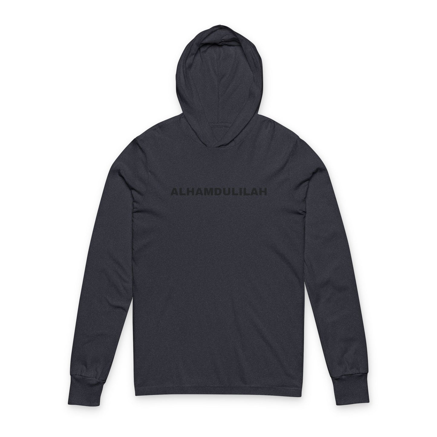 Unisex Hooded Long Sleeve Tee - Alhamdulillah Shirt, Casual Wear, Ramadan Gift, Islamic Apparel, Comfortable Hoodie