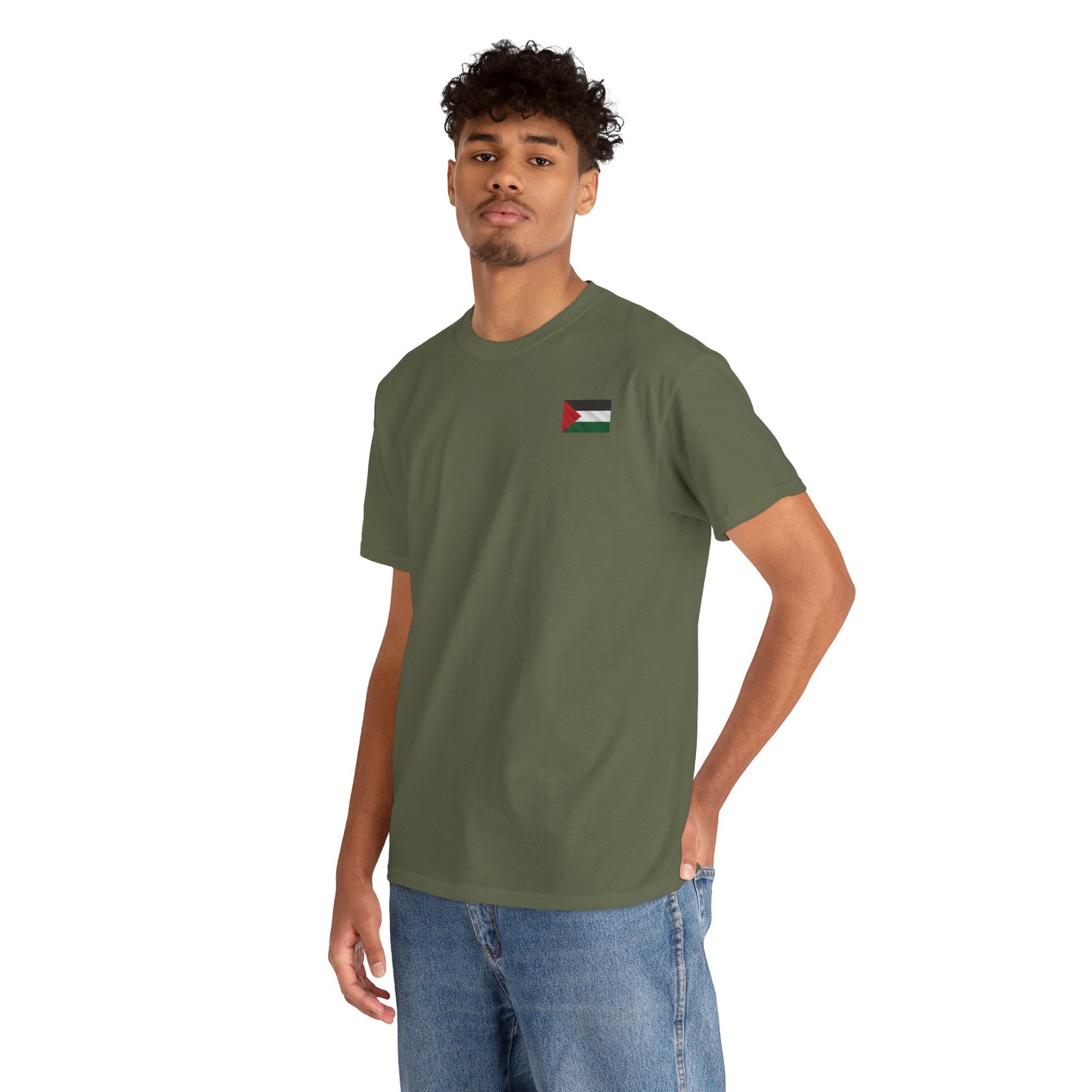 Free Palestine Unisex Heavy Cotton Tee, Comfortable and Statement-Making Shirt, Activist Apparel, Casual Wear, Gift for Supporters