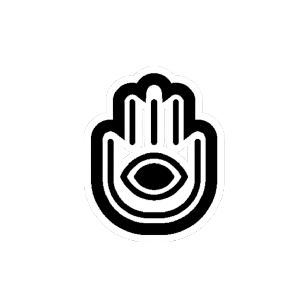 Hamsa Symbol Kiss-Cut Stickers | Eye Charm Decal for Laptops, Journals, Water Bottles, Gift for Friends, Home Decor