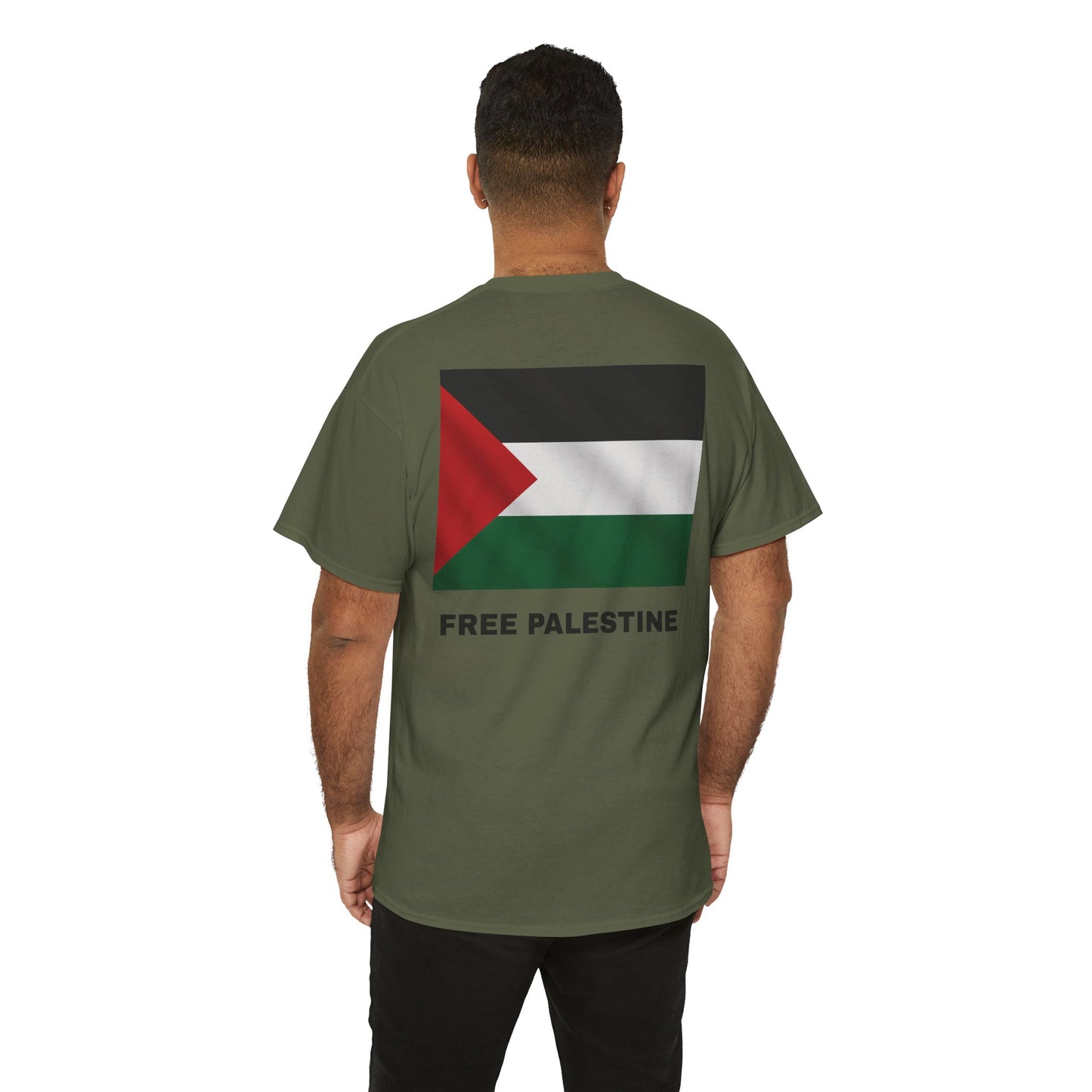 Free Palestine Unisex Heavy Cotton Tee, Comfortable and Statement-Making Shirt, Activist Apparel, Casual Wear, Gift for Supporters
