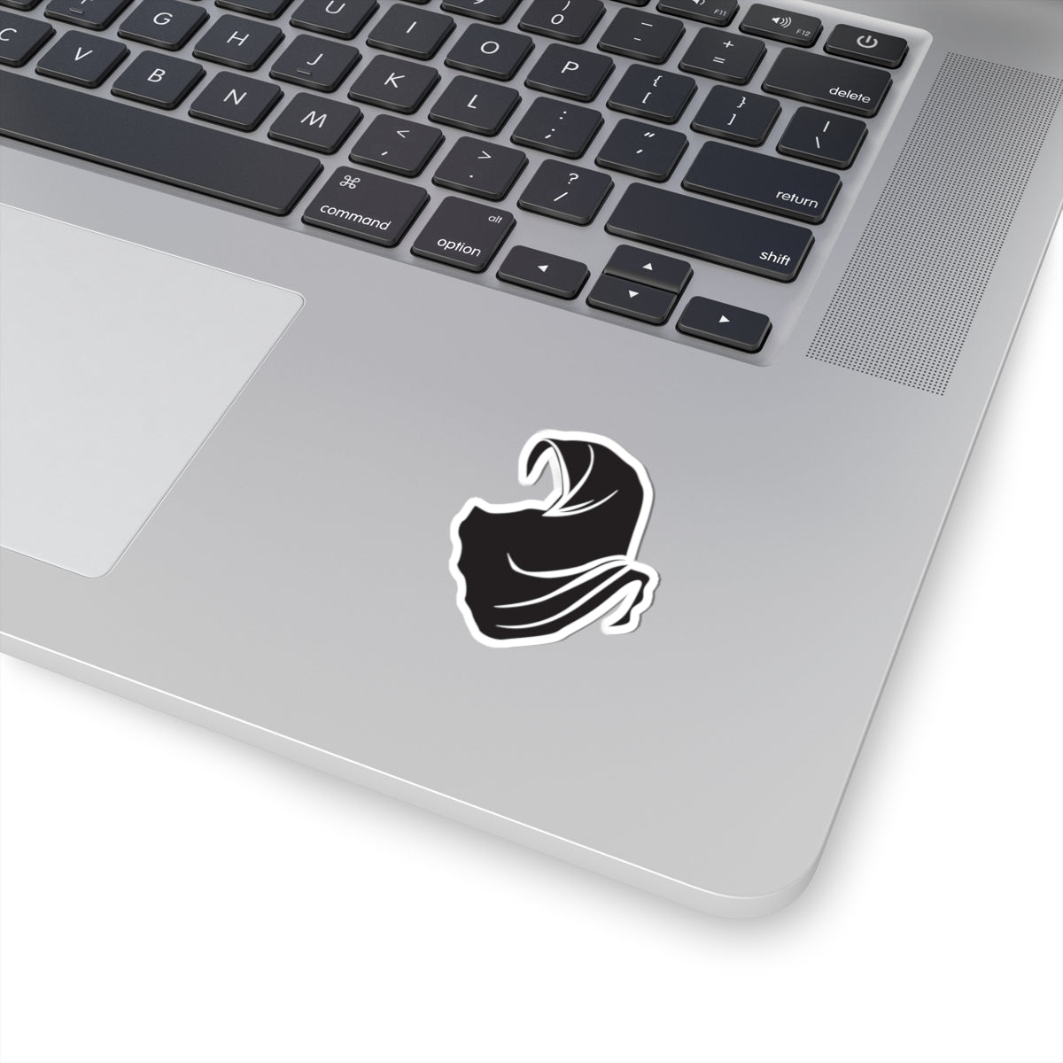 Elegant Hooded Cloak Kiss-Cut Stickers, Laptop Decals, Vinyl Art, Gift for Hooded Garb Lovers, Stylish Sticker for Holidays