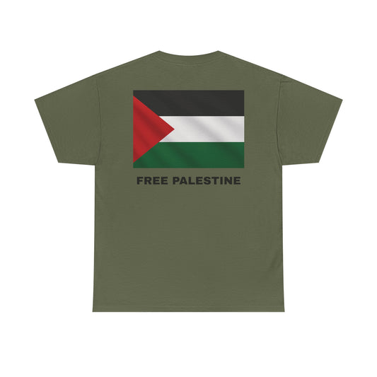 Free Palestine Unisex Heavy Cotton Tee, Comfortable and Statement-Making Shirt, Activist Apparel, Casual Wear, Gift for Supporters